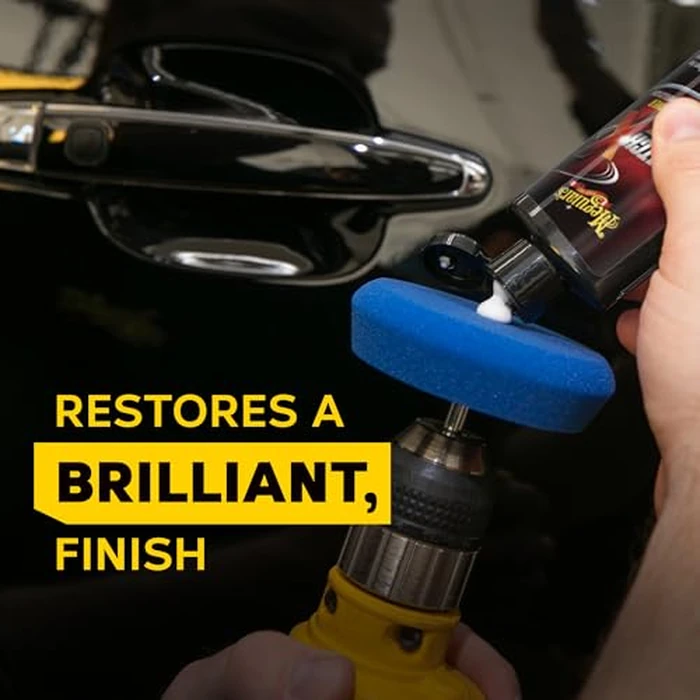 Meguiar's Quik Eraser Kit, Car Scratch Remover for Repairing Surface Blemishes, Car Scratch Repair Kit with ScratchX, Drill-Mounted Pad, and Microfiber Towel, 4 Count by Meguiar's - Image 4