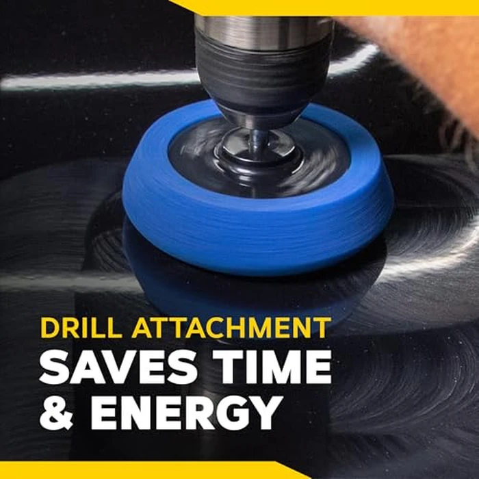 Meguiar's Quik Eraser Kit, Car Scratch Remover for Repairing Surface Blemishes, Car Scratch Repair Kit with ScratchX, Drill-Mounted Pad, and Microfiber Towel, 4 Count by Meguiar's - Image 7