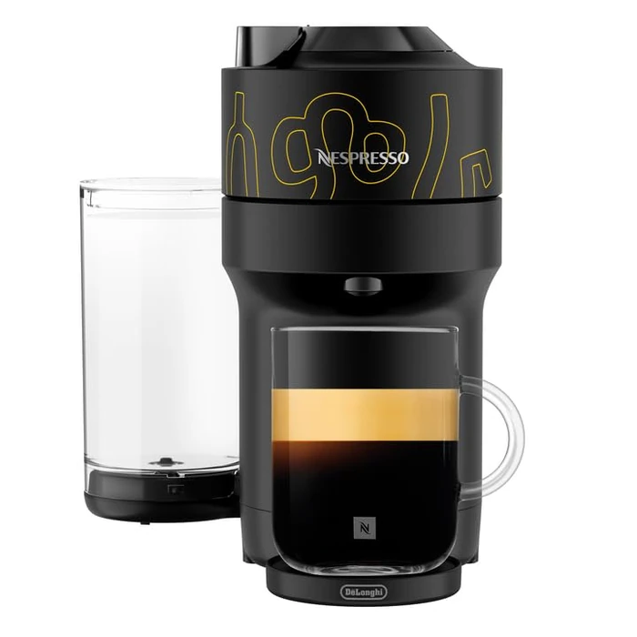 Nespresso I Samra Origins by The Weeknd Vertuo Pop+ Single Serve Coffee and Espresso Machine by DeLonghi, Black with Yellow (Limited Edition) by Nespresso - Used - Very Good condition - CA$81.53