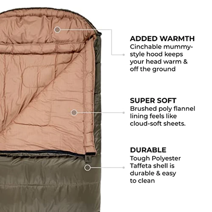TETON Sports Celsius XL -18C Sleeping Bag; Great for Family Camping; Free Compression Sack by TETON Sports - Image 4