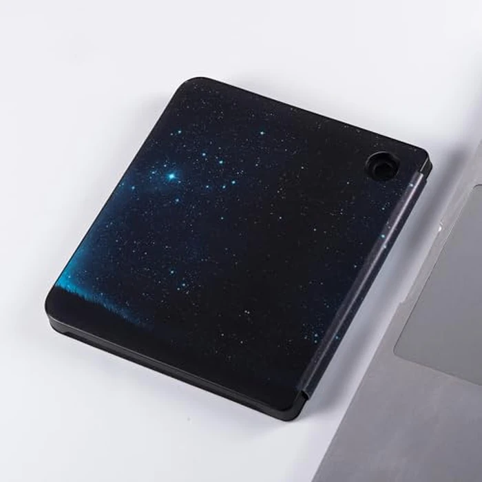 BOZHUORUI Case for Kobo Libra Colour (7" 2024 Released,Model N428) | with Auto Sleep/Wake | Slim Lightweight | Hard Back Shell | PU Leather Book Folio Cover (Night Sky) by BOZHUORUI - Image 6
