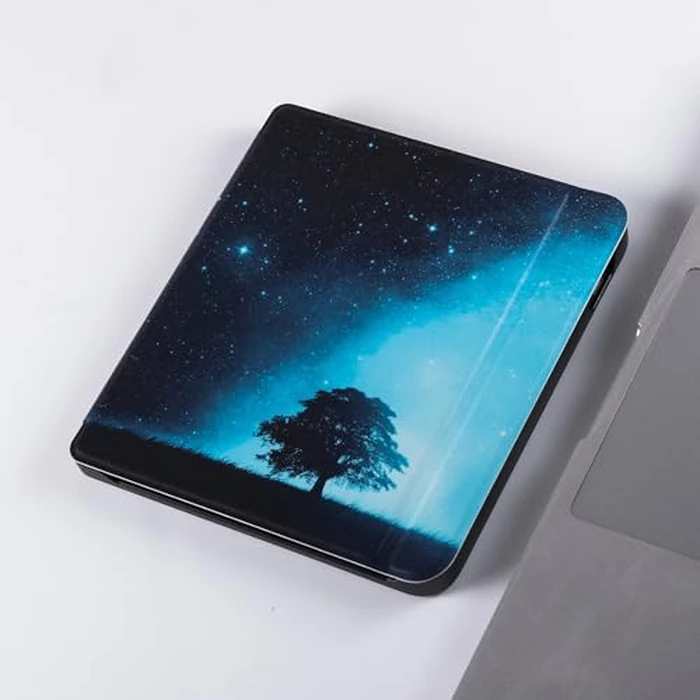 BOZHUORUI Case for Kobo Libra Colour (7" 2024 Released,Model N428) | with Auto Sleep/Wake | Slim Lightweight | Hard Back Shell | PU Leather Book Folio Cover (Night Sky) by BOZHUORUI - Image 7