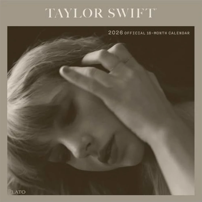 Taylor Swift Official 2026 12 X 24 Inch (Hanging) Monthly Square Wall Calendar by PLATO - Used - Acceptable condition - CA$10.11