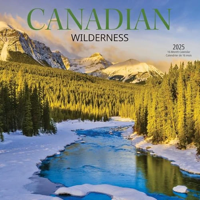 Canadian Wilderness | 2025 12 x 24 Inch Monthly Square Wall Calendar | Wyman Publishing | Regional Travel Nature Scenic by BrownTrout Publishers Ltd. - Used - Acceptable condition - CA$5.65