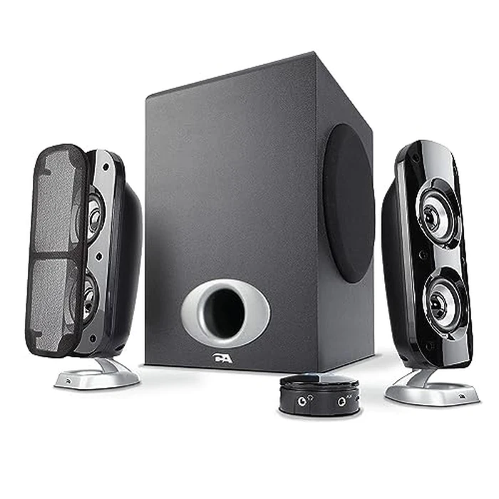 Cyber Acoustics CA-3810 2.1 Multimedia Speaker System with Subwoofer, 80 Watts Peak Power, Strong Bass, Perfect for Music, Movies, and Games by Cyber Acoustics - Image 1