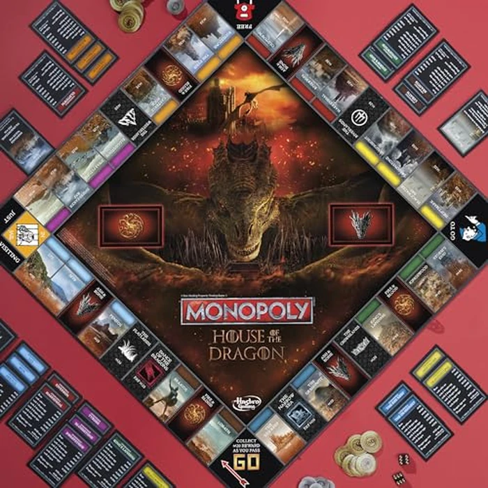 Monopoly House of the Dragon Edition Board Game | Based on the Hit TV Series | Ages 17 and Up | 2 to 6 Players | Strategy Games - English (Amazon Exclusive) by Monopoly - Image 3