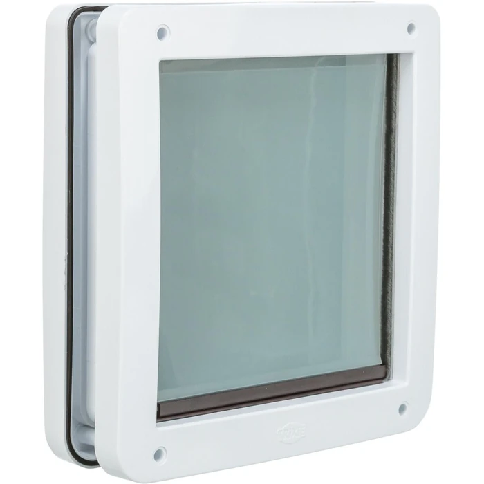 Trixie Pet Products 2-Way Locking Dog Door, Small to Medium Dogs, White by TRIXIE - Used - Like New condition