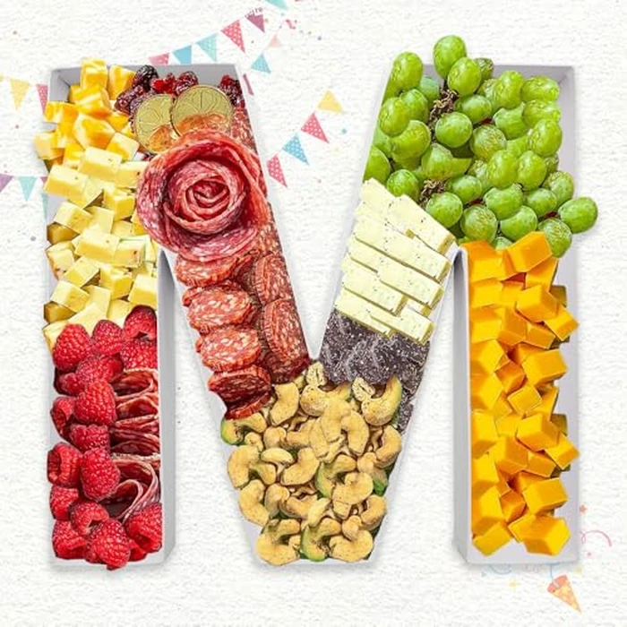 ZIJRXQ 12inch Cardboard Letter Fillable Shaped Decorative Box for Charcuterie(M) by ZIJRXQ - Image 1