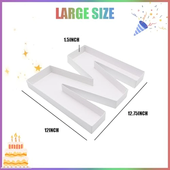 ZIJRXQ 12inch Cardboard Letter Fillable Shaped Decorative Box for Charcuterie(M) by ZIJRXQ - Image 6