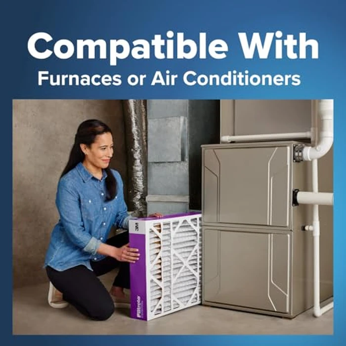 Filtrete 16x25x4 AC Furnace Air Filter, MPR 1550, MERV 12, Fits Lennox & Honeywell, CERTIFIED Asthma & Allergy Friendly, Electrostatic Air Cleaning Filter, 4-Pack (actual size 15.88 x 24.56 x 4.31) by Filtrete - Image 7