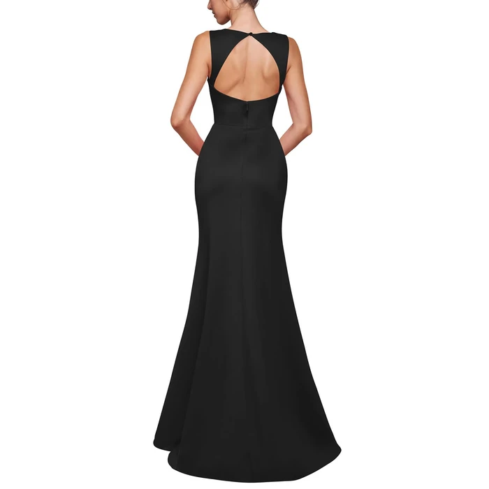 PeoKia Wedding Guest Dresses for Women 2026 Sleeveless Deep V-Neck High Slit Elegant Dinner Cocktail Long Formal Dresses Black M by PeoKia - Image 5