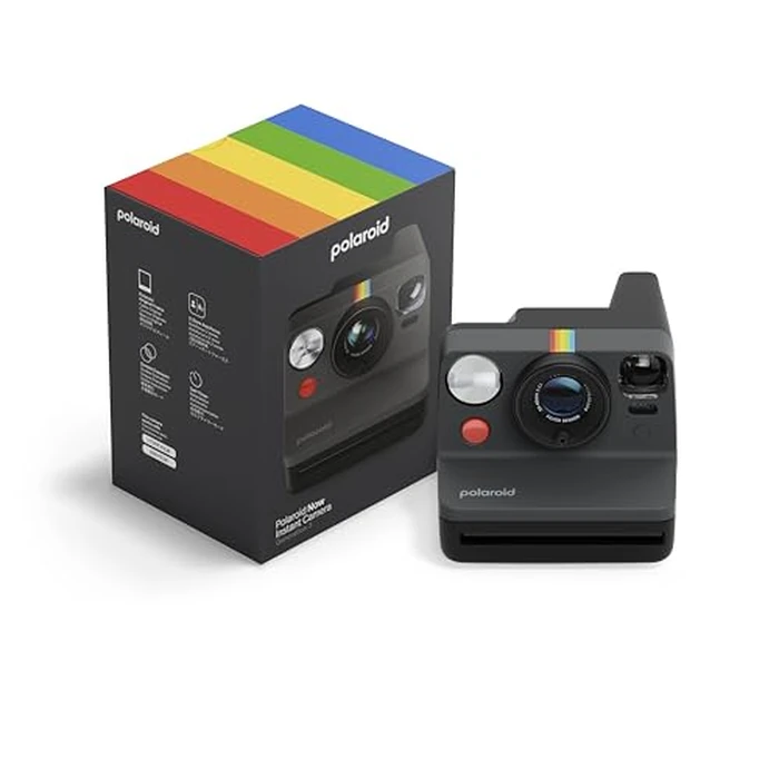 Polaroid Now 3rd Generation I-Type Instant Film Camera - Black - Camera Only No Film (9154) by Polaroid - Image 1