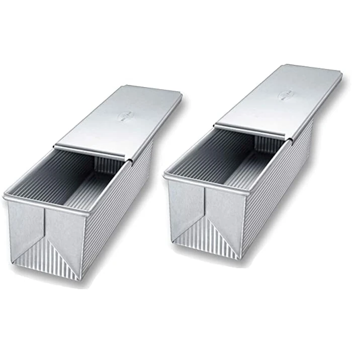 USA Pan Pullman Loaf Pan, 9 x 4 x 4, Aluminized Steel by USA Pan - Used - Acceptable condition - US$47.00