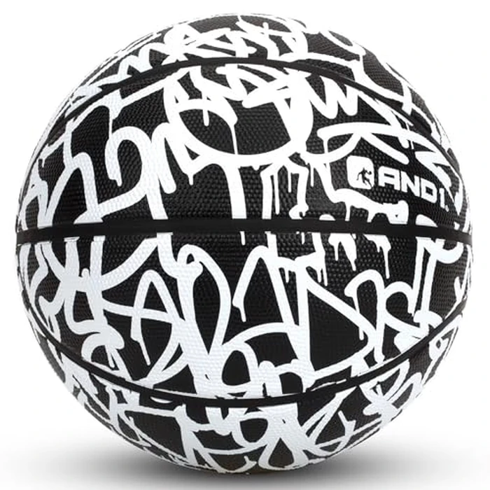 AND1 Chaos Rubber Basketball: Game Ready, Office Regulation Size (29.5”) Streetball, Made for Indoor/Outdoor Basketball Games- Graffiti Series by AND1 - Used - Like New condition - US$12.00