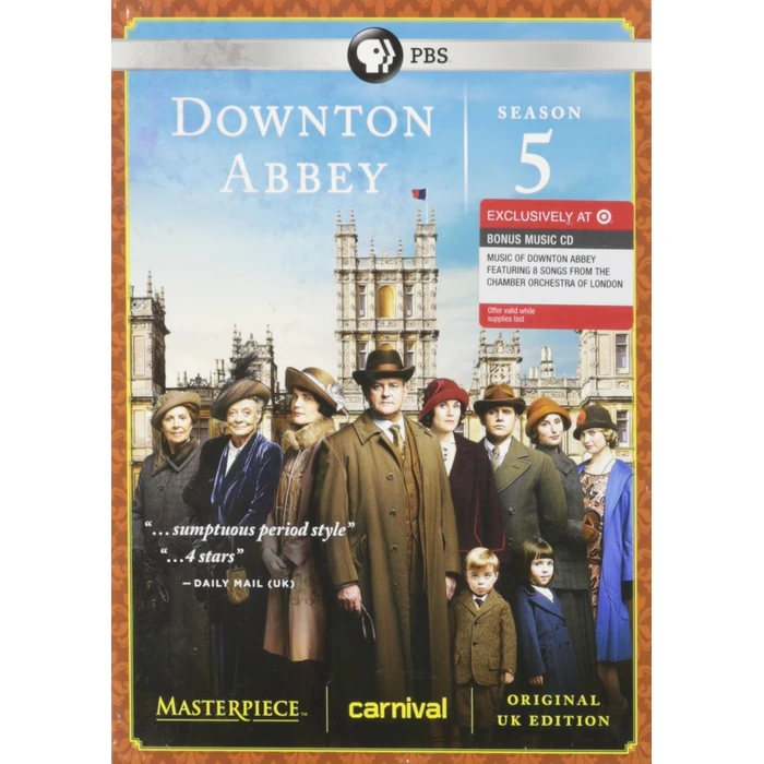 Masterpiece: Downton Abbey Season 5 Including a Bonus Music CD "The Music of Downton Abbey" {Limited Edition} by PBS - Used - Good condition - US$5.23