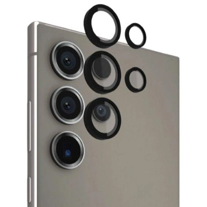 Pelican Aluminum Ring HD Lens Protectors for Samsung Galaxy S24 Ultra - Clear by Pelican - Refurbished - Brand New condition - US$19.49