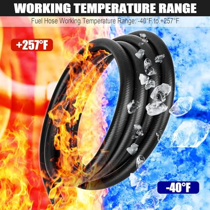3/16 Inch (5mm) ID Fuel Line Hose 15FT NBR Rubber Push Lock Hose High Pressure 300PSI for Automotive Fuel Systems Engines by dojobkinb - Image 3