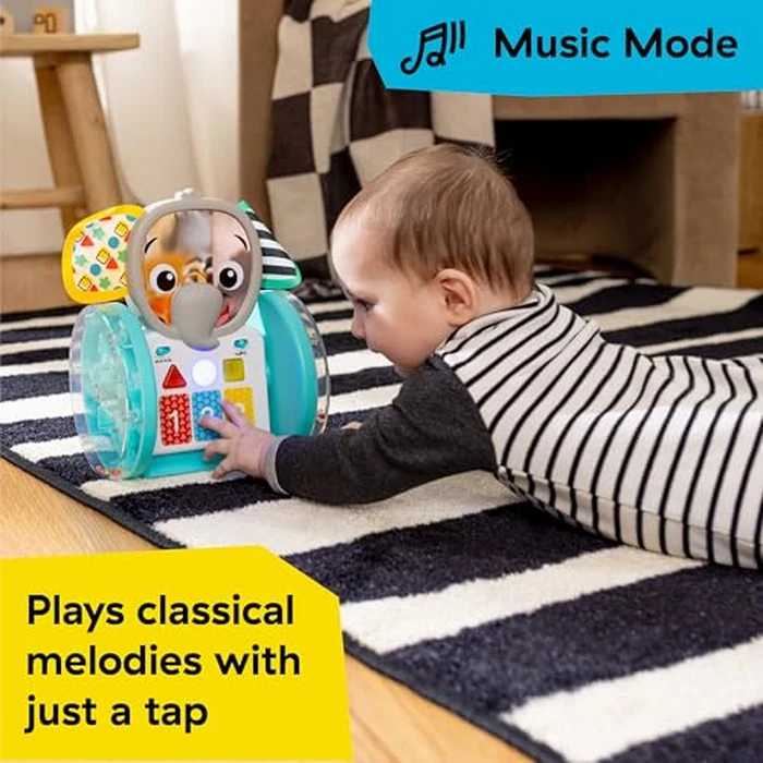 Baby Einstein Chase & Tap Earl Crawling Baby Toy, with Mirror and Music, Ages 6 Months and Up by Baby Einstein - Image 3