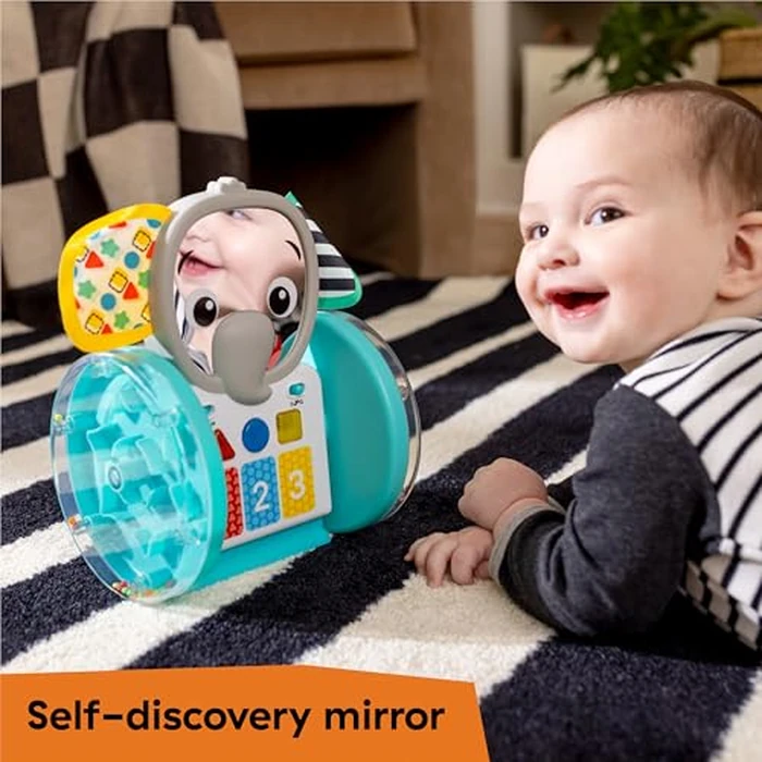 Baby Einstein Chase & Tap Earl Crawling Baby Toy, with Mirror and Music, Ages 6 Months and Up by Baby Einstein - Image 5