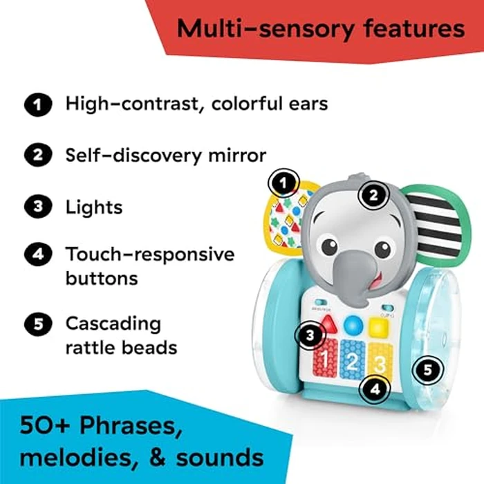 Baby Einstein Chase & Tap Earl Crawling Baby Toy, with Mirror and Music, Ages 6 Months and Up by Baby Einstein - Image 7