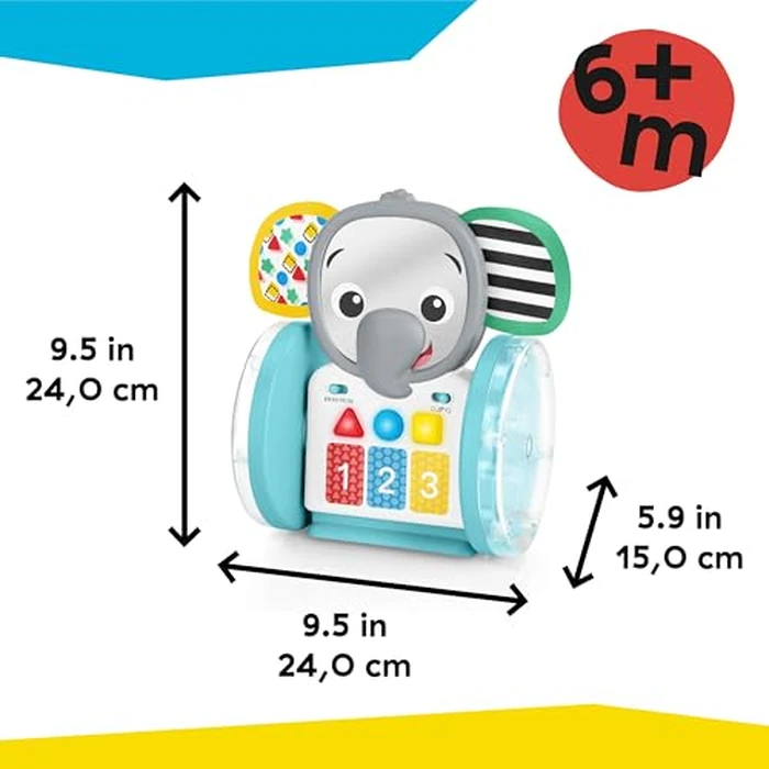 Baby Einstein Chase & Tap Earl Crawling Baby Toy, with Mirror and Music, Ages 6 Months and Up by Baby Einstein - Image 9