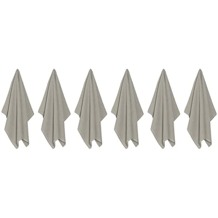 Now Designs Ripple Towel, London Grey, Set of 6 by Now Designs - Image 6