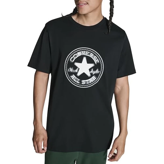 Converse Men's Chuck Patch T-Shirt, Distorted Black, L by Converse - Used - Like New condition - US$21.25