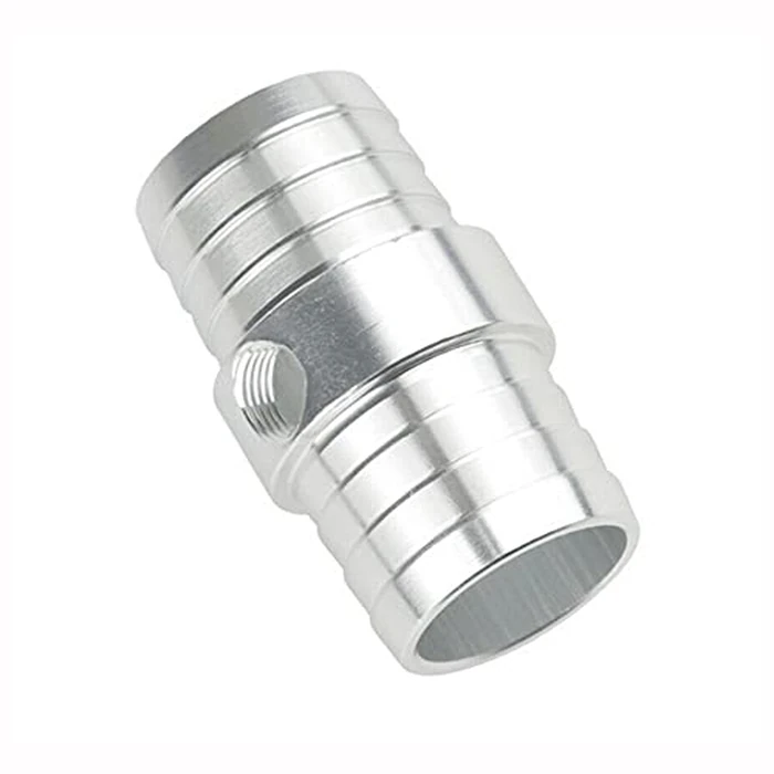 CNC Aluminum 1-1/4" Hose with1/8" NPT Steam Port Adapter for Top Radiator Hose Barb Coupler Fit for LS Swap Coolant by MACHSWON - Image 5