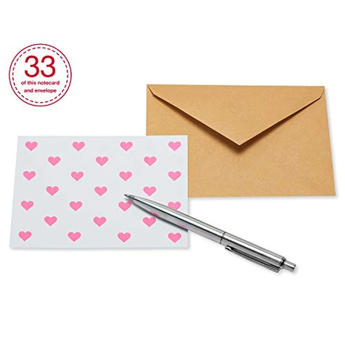 American Greetings Valentines Day Bulk Blank Cards with Envelopes, Hearts and Solid Colors (200-Count) by American Greetings - Image 3