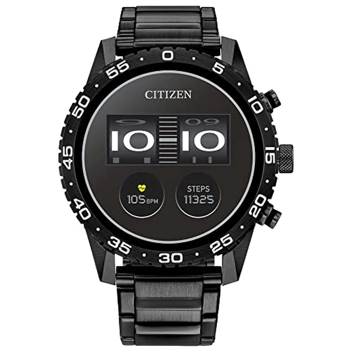 Citizen CZ Smart PQ2 44MM Sport Smartwatch with YouQ App with IBM Watson(R) AI and NASA Research, Wear OS by Google, HR, GPS, Fitness Tracker, Amazon Alexa(TM), iPhone Android Compatible, IPX6 Rating by CITIZEN - Used - Like New condition - US$137.79