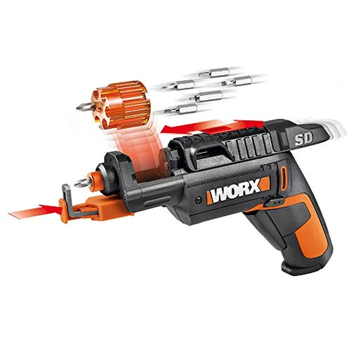 Worx 4V Electric Screwdriver, Rechargeable Cordless Power Screwdriver Set with 6 Bits, Screw Holder, Charger - WX255L by WORX - Used - Like New condition - US$29.19