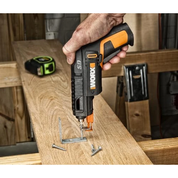 Worx 4V Electric Screwdriver, Rechargeable Cordless Power Screwdriver Set with 6 Bits, Screw Holder, Charger - WX255L by WORX - Image 7