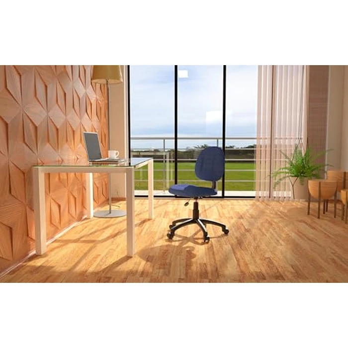 Boss Office Products B315-BE Perfect Posture Delux Fabric Task Chair Without Arms in Blue, 250 by Boss Office Products - Used - Like New condition