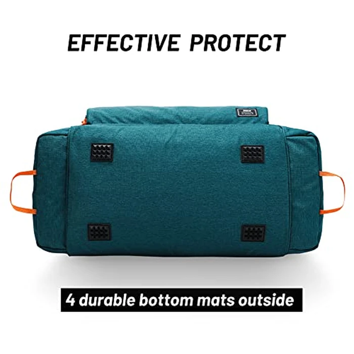 MIER Large Gym Bag for Men Sports Duffle Bag with Shoe Compartment 60L Lightweight Duffel Bags for Workout Fitness Travel, Olive Green by MIER - Image 5