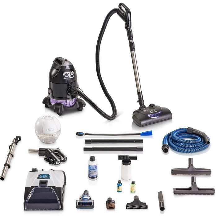 Prolux CTX Water Filtration Bagless Canister Vacuum Cleaner with Prolux Storm Shampooer Kit - Black by Prolux - Image 1