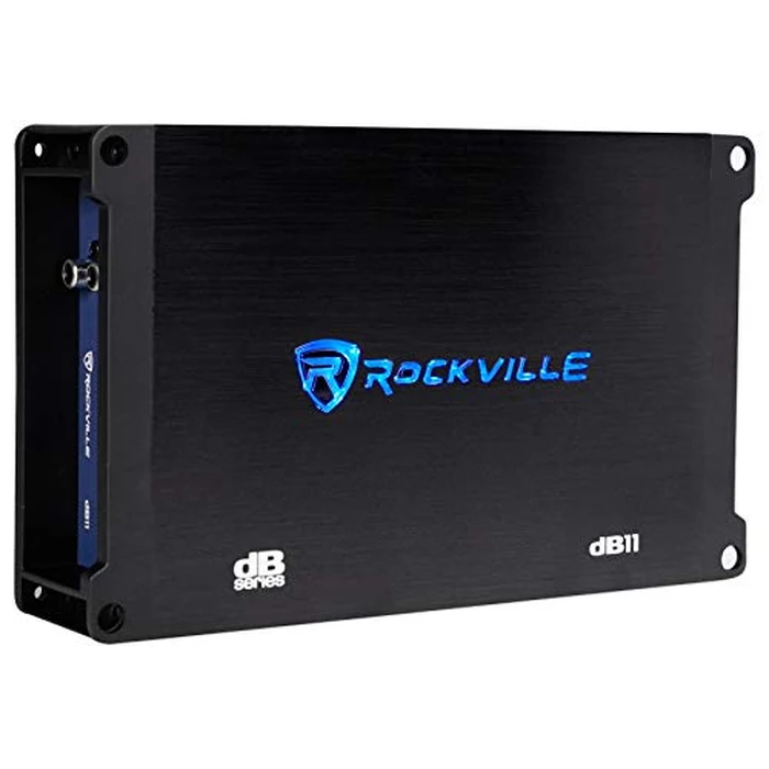 Rockville dB11 1400W Peak/350W RMS Mono 2-Ohm Class-D Car Amplifier, Wired Bass Remote, Compact Size, Low THD, for Powerful Car Audio by Rockville - Image 2