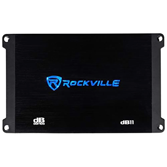 Rockville dB11 1400W Peak/350W RMS Mono 2-Ohm Class-D Car Amplifier, Wired Bass Remote, Compact Size, Low THD, for Powerful Car Audio by Rockville - Image 3