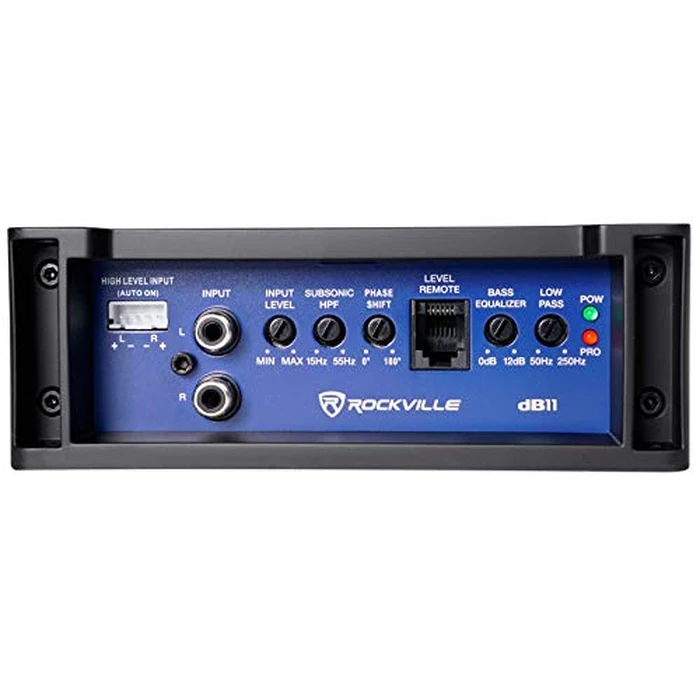 Rockville dB11 1400W Peak/350W RMS Mono 2-Ohm Class-D Car Amplifier, Wired Bass Remote, Compact Size, Low THD, for Powerful Car Audio by Rockville - Image 6