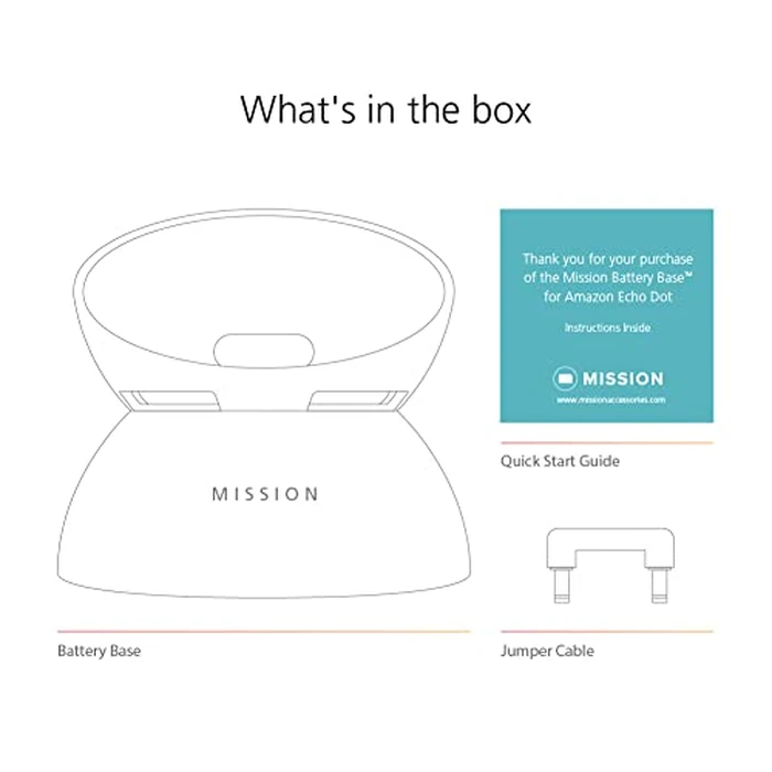 Made for Amazon Battery Base, for Echo Dot (4th & 5th generation) by Mission Cables - Image 9