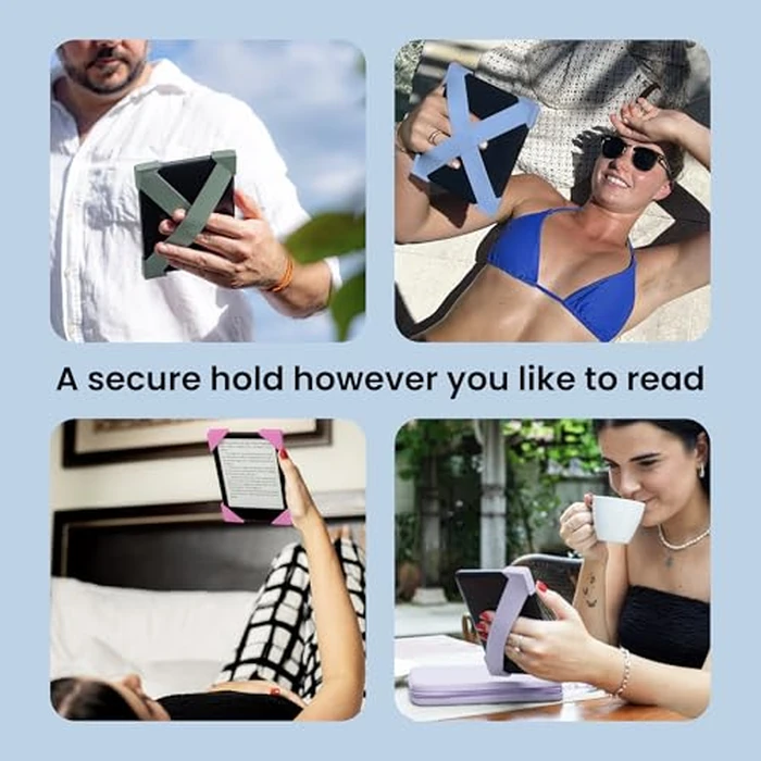Strapsicle Silicone Hand Straps | Accessory for 6" Kindles & Paperwhite (2012-2019) and 6" Kobo e-Readers | 2-Pack | Black by Strapsicle - Image 2