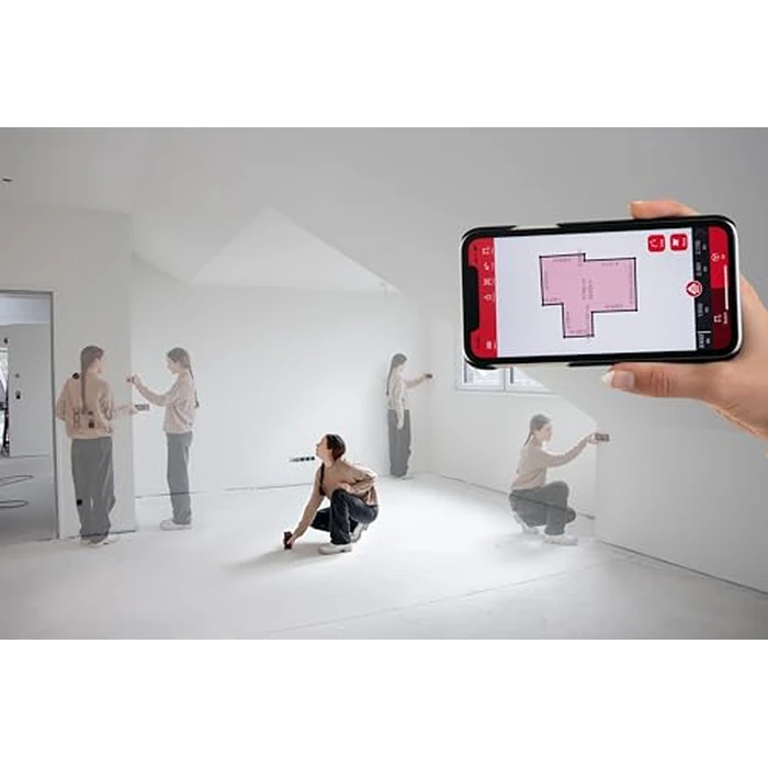 Leica Geosystems DISTO D5 New 650ft Laser Distance Measure with Bluetooth, 4X Zoom Camera by Leica - Image 8