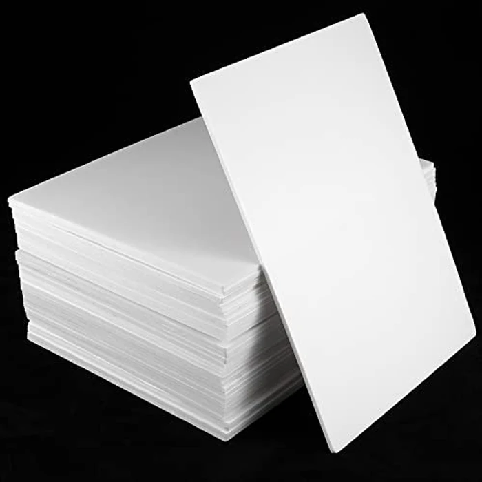 SHEUTSAN 50 Packs 11 x 14 x 1/8 Inches White Foam Board, 350 x 280mm Foam Core Backing Boards Mat Board Center for Photo Backdrop Board Wedding Signs Home Office Decoration DIY Crafts by SHEUTSAN - Image 1