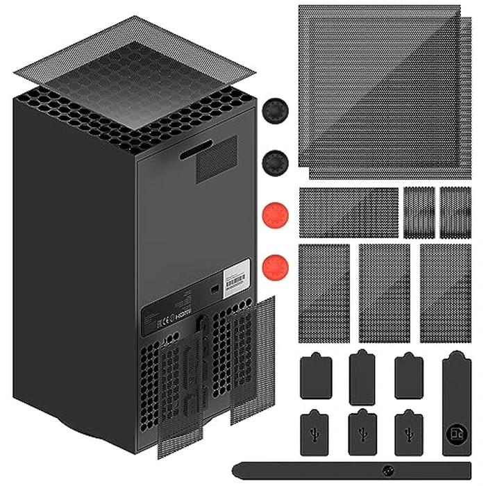 Dust Filter for Xbox Series X, Vent Dust Filter Cover Top Case Dust Proof Filter Cover for Xbox Series X with a Set Silicone Dust Plugs- 2 Pack by FYOUNG - Used - Very Good condition