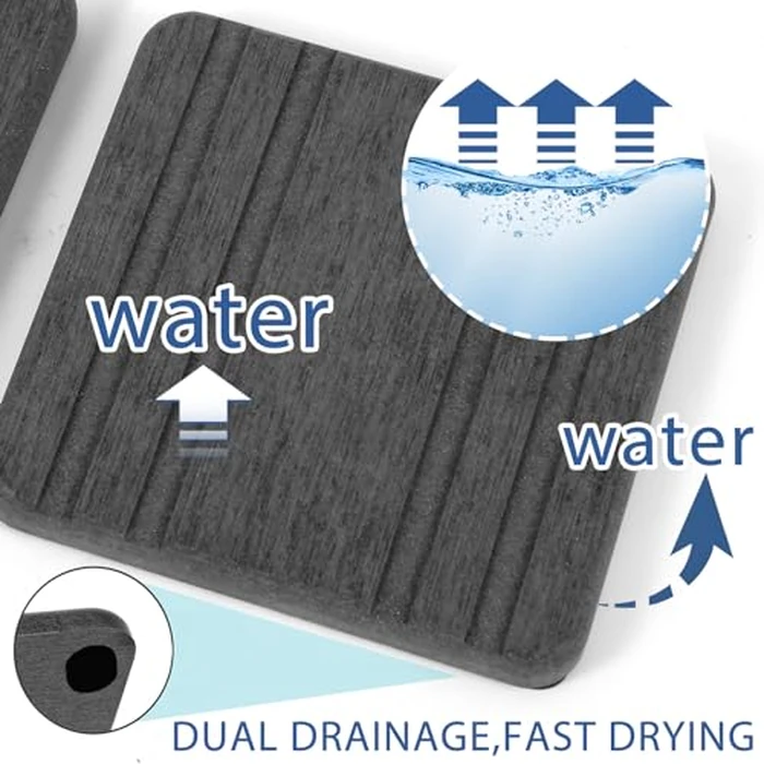 3PCS Water Absorbing Stone Tray, DryingNeat Diatomite Stone Sink Tray, Instant Dry Sink Coasters, Kitchen Sponge Hand Soap Holder, Countertop Fast Drying Counter Trays,8 * 4inch and 4 * 4inch by Lyxel - Image 2