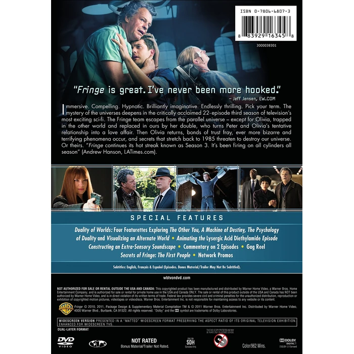 Fringe: The Complete Third Season by WB - Image 2