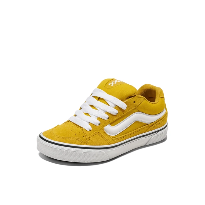 Vans Women's Caldrone Shoe - Chunky Low-Top Fashion Sneakers, Retro Inspired. Canvas Heritage Mustard. 7.5 by Vans - Image 1