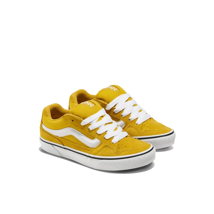 Vans Women's Caldrone Shoe - Chunky Low-Top Fashion Sneakers, Retro Inspired. Canvas Heritage Mustard. 7.5 by Vans - Image 6
