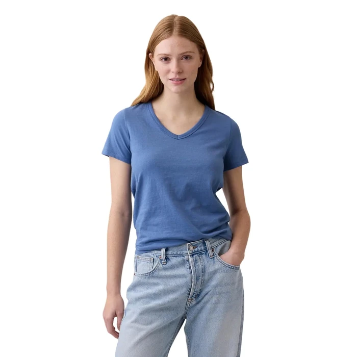 GAP Womens Favorite V-Neck Tee T-Shirt Bainbridge Blue 117 V2 XXL by GAP - Used - Like New condition - US$15.86