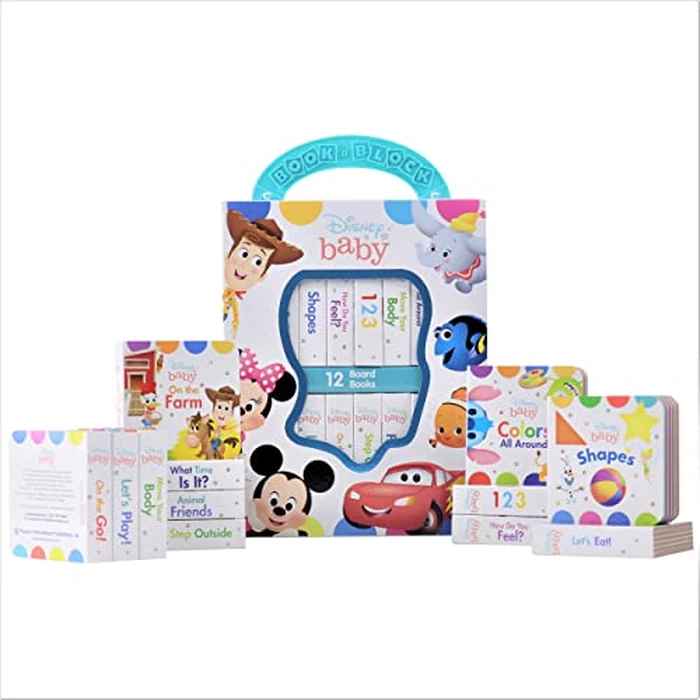 Disney Baby Mickey Mouse, Minnie, Toy Story and More! - My First Library 12 Board Book Set - First Words, Shapes, Numbers, and More! Baby Books - PI Kids by PI Kids - Image 2
