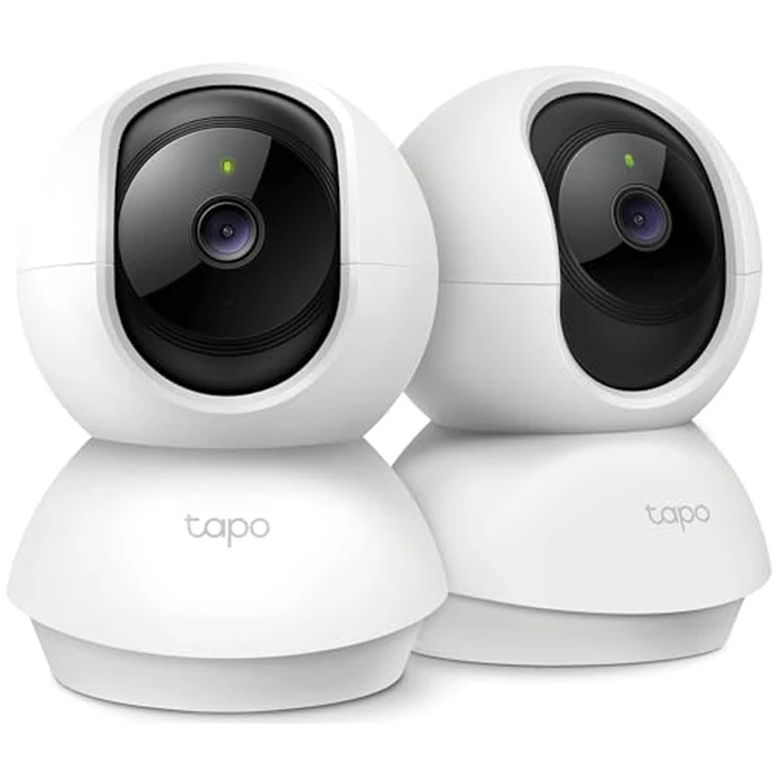 Tapo 2K Pan/Tilt Security Camera for Baby Monitor, Dog Camera w/Motion Detection, 2-Way Audio Siren, Night Vision, Cloud&SD Card Storage, Works w/Alexa & Google Assistant, 2-Pack (Tapo C210P2) by TP-Link - Image 1